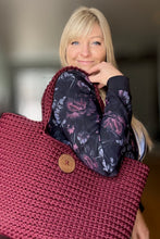 Charger l'image dans la galerie, Sac fourre-tout fait à la main - Bourgogne - sur commande