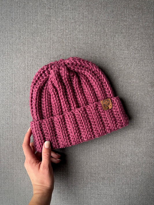 Tuque Fisherman Laine Mince Fait Main au Crochet - Sur commande