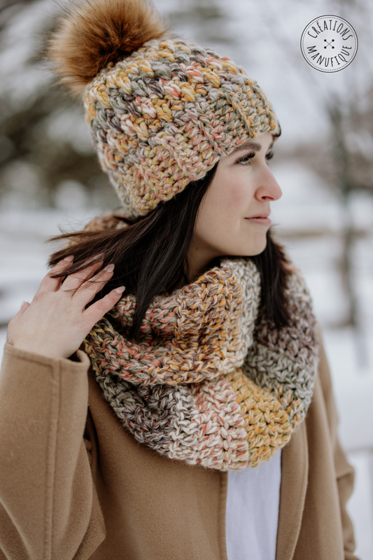 Foulard infini - Pain d’épices - Prêt à partir