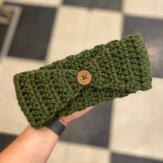 Bandeau 2 en 1 (épais) Kaki foncé - Prêt à partir