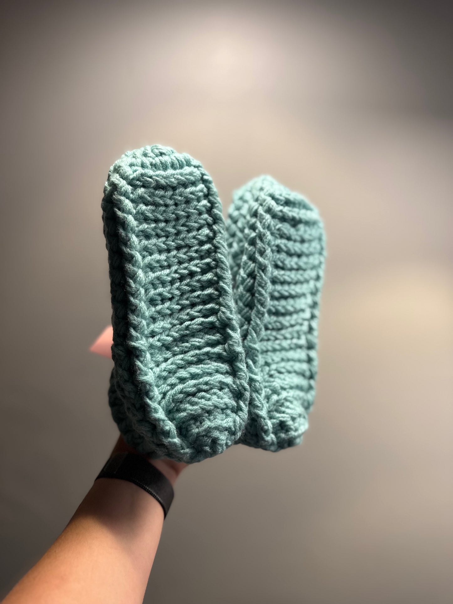 Pantoufles Fait au Crochet à la Main - Artisanales Québécoises