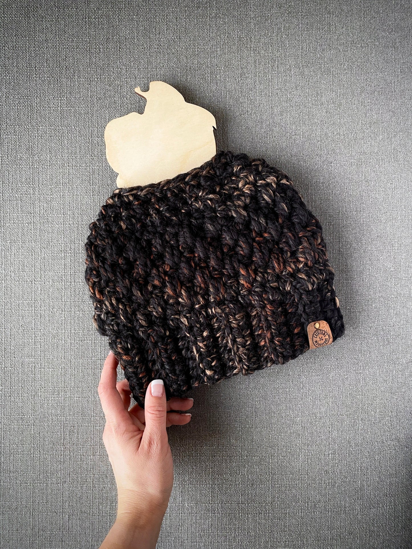 Tuque pour Chignon Fait Main au Crochet - Sur commande