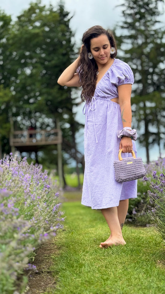 Sac à main Anne 2.0 - Lavande - Fait à la main - BIENTÔT DISPONIBLE