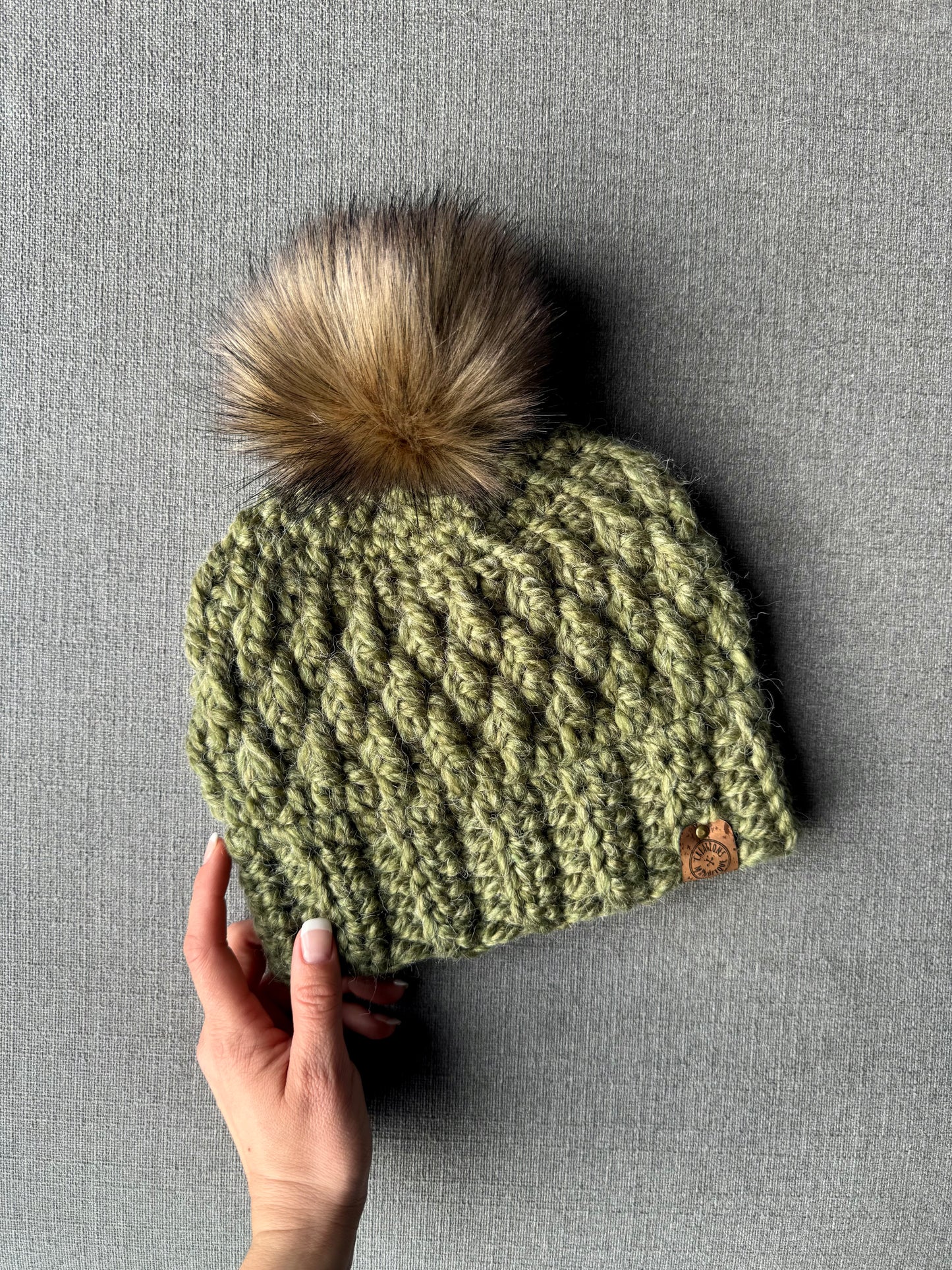 Tuque à pompon Forêt d'alpaga - Prêt à partir
