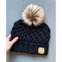 Charger l'image dans la galerie, Tuque classique noire - Sur commande