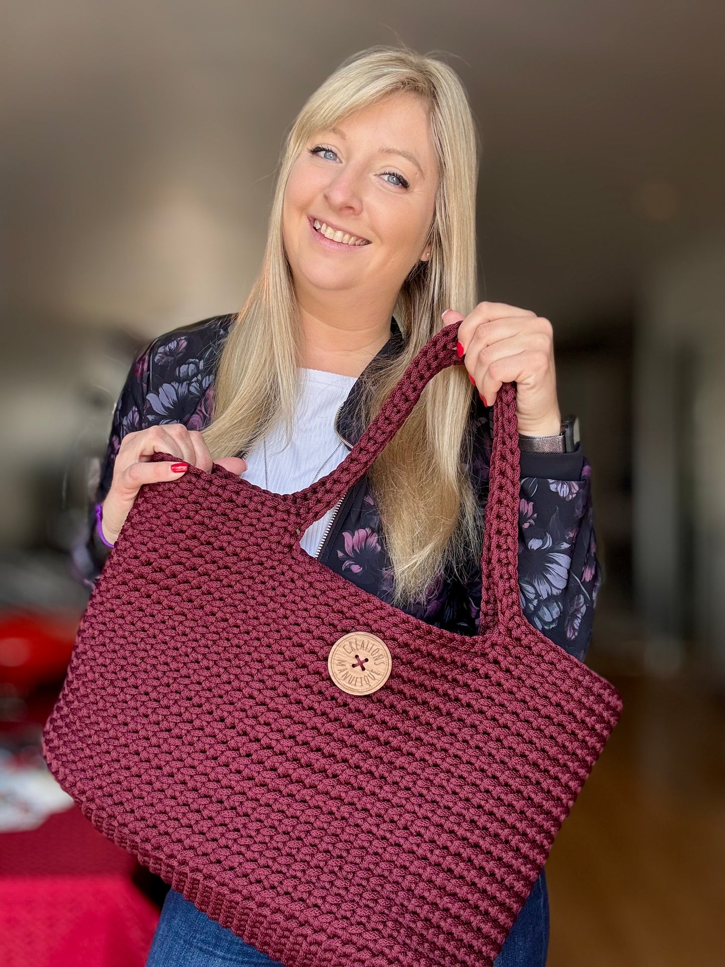 Handmade Crochet Tote Bag - 3 Models Available - Manufic Creations