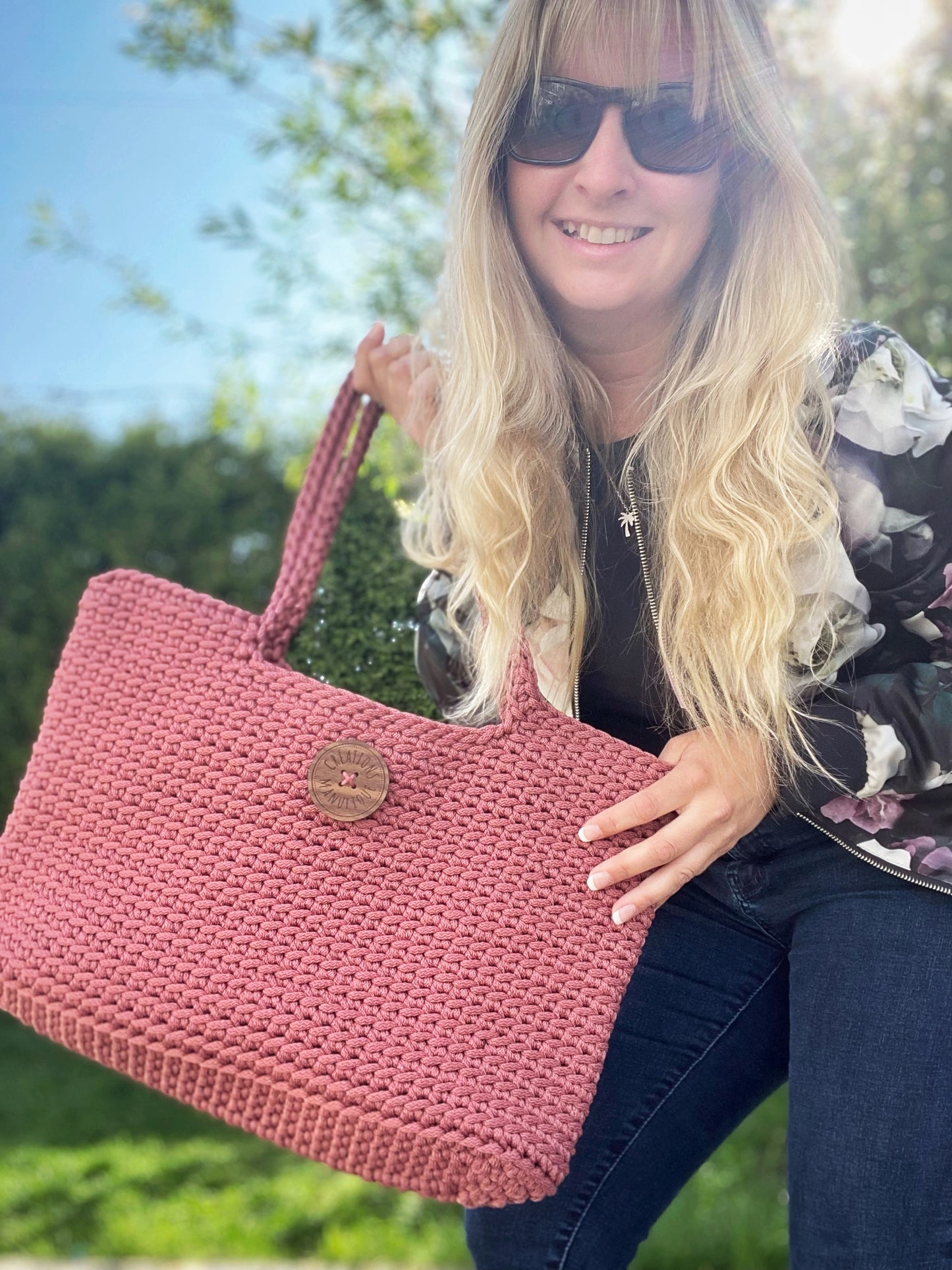 Handmade Crochet Tote Bag - 3 Models Available - Manufic Creations