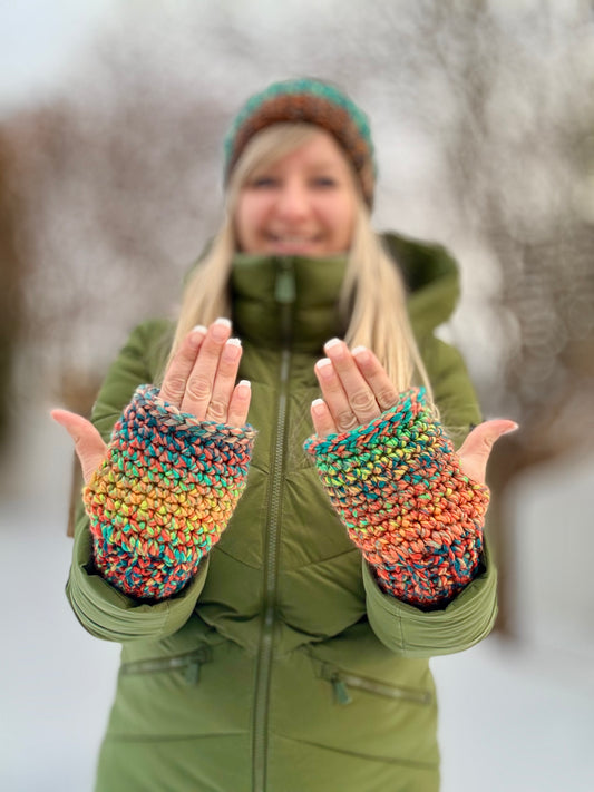 Mitaines Sans Doigts Fait Main au Crochet - Sur commande