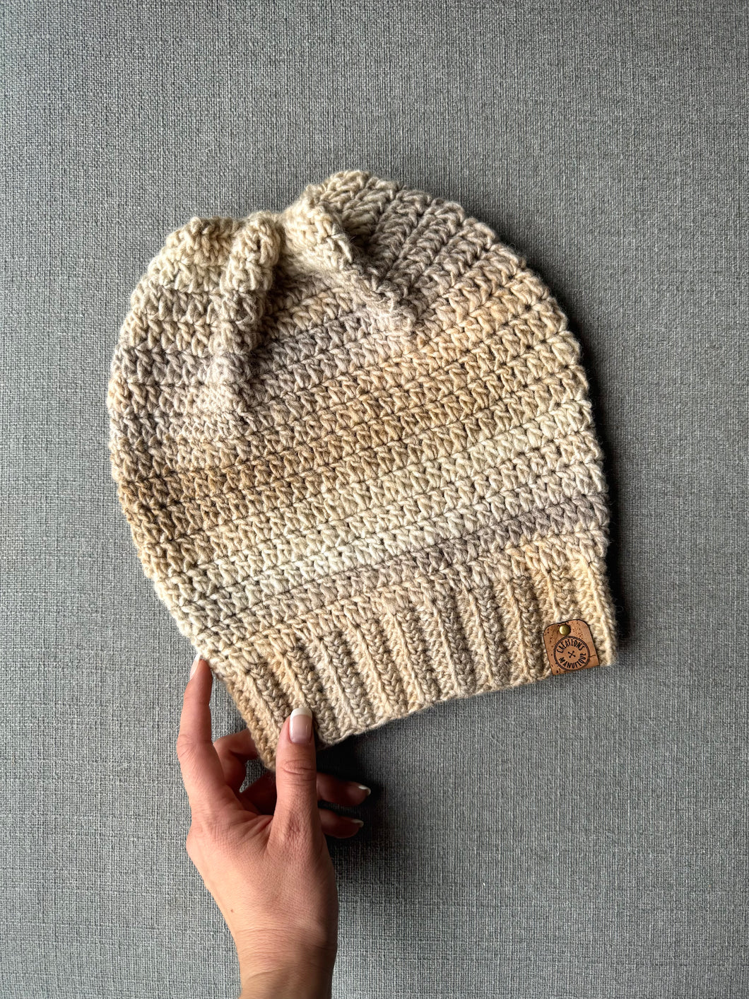 Tuque molle (beanie) mince - Chaï latté - Prêt à partir