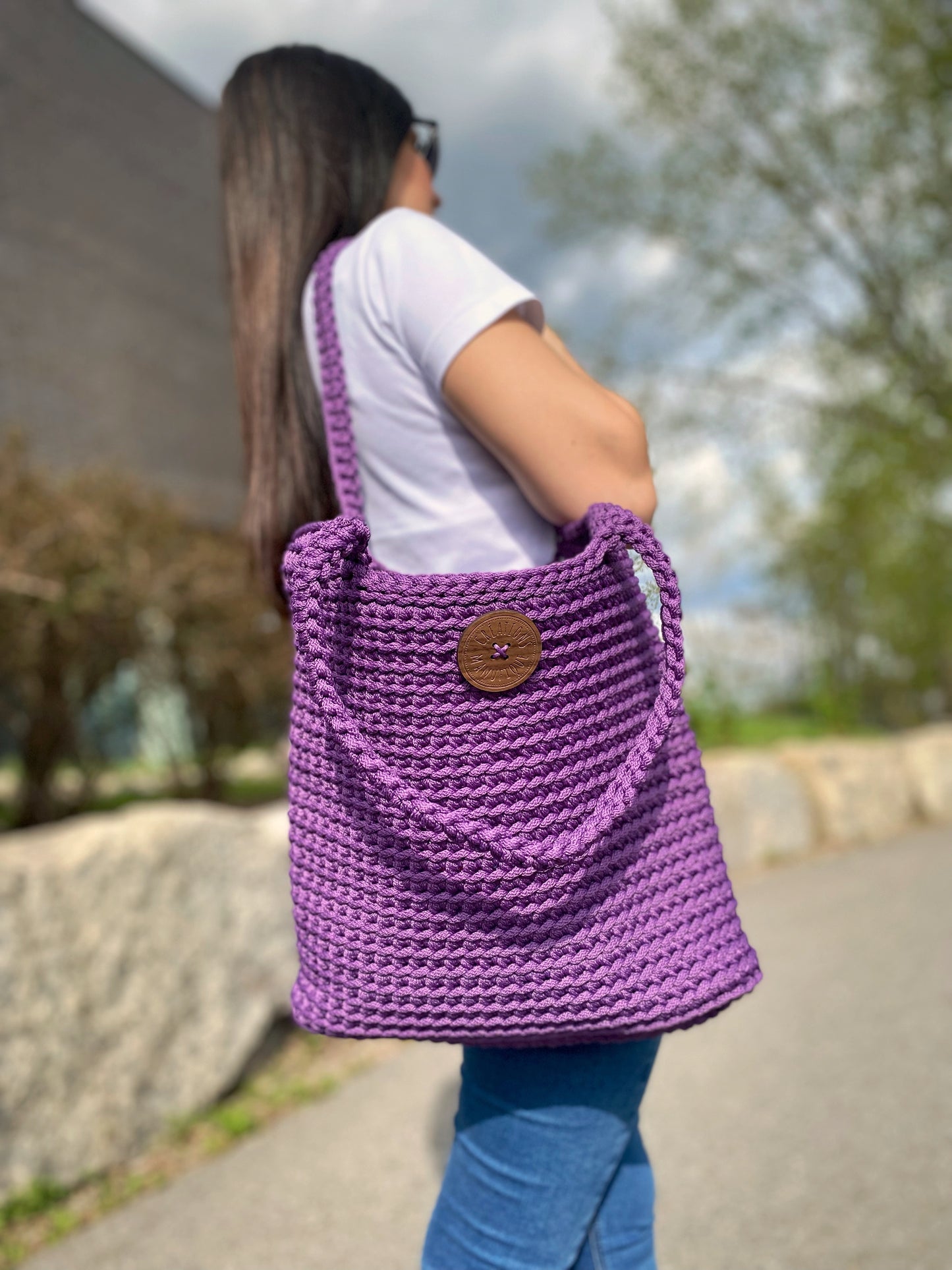 Handmade Crochet Tote Bag - 3 Models Available - Manufic Creations