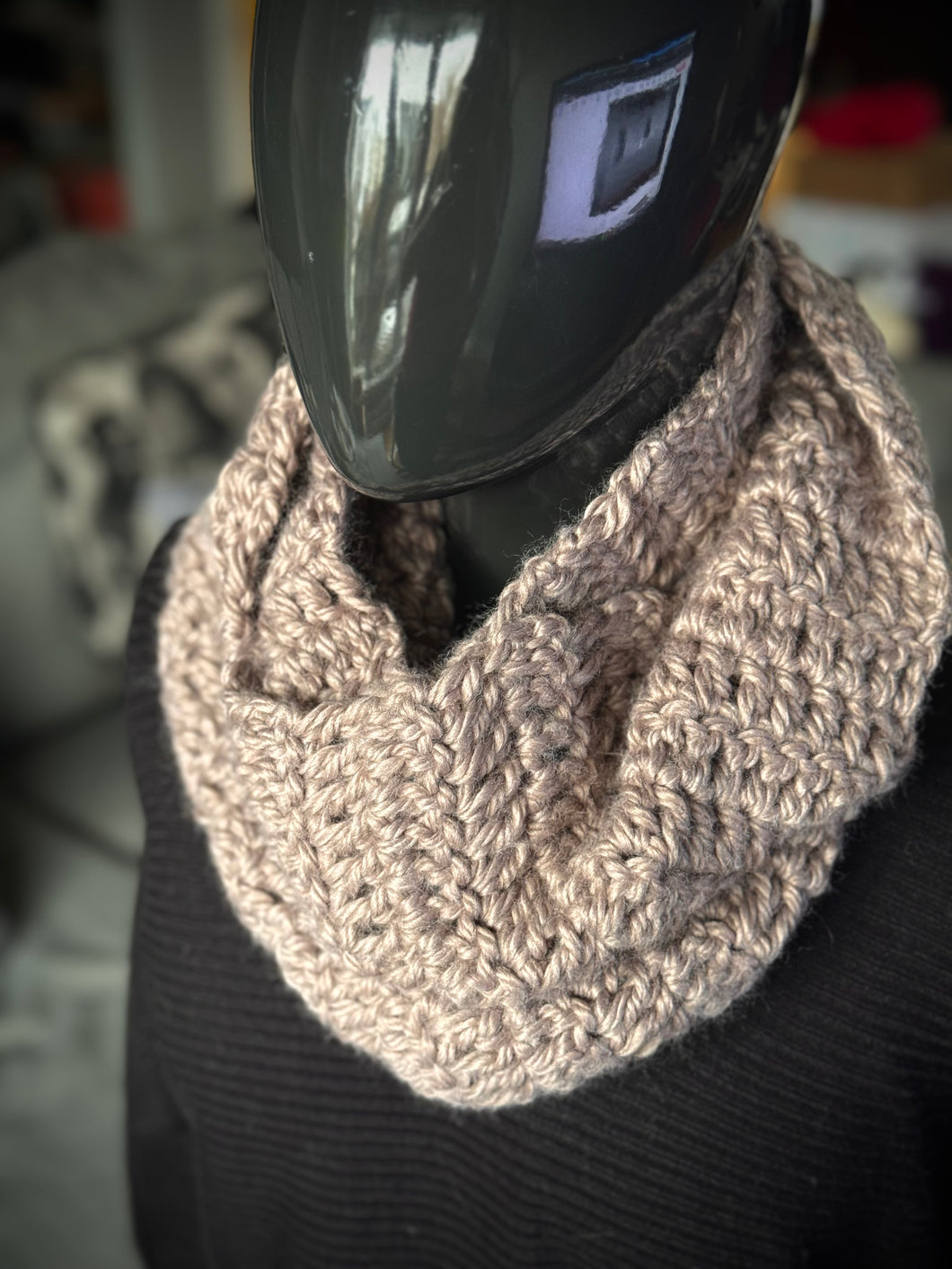 Foulard infini sans laine - Latté - Prêt à partir