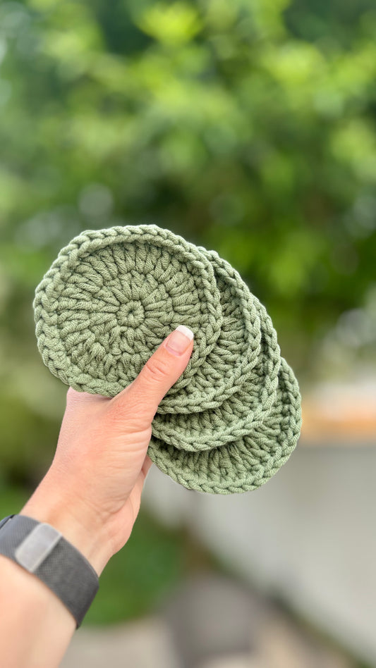 Sous-verres ronds sauges