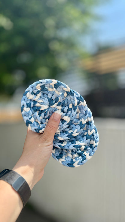 Sous-verres bleu mix