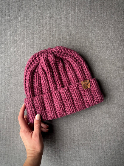 Tuque Fisherman Laine Mince Fait Main au Crochet - Sur commande