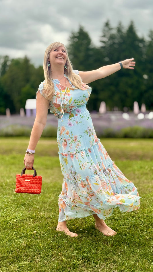 Sac à main Anne Orange - Fait à la main - Prêt à partir