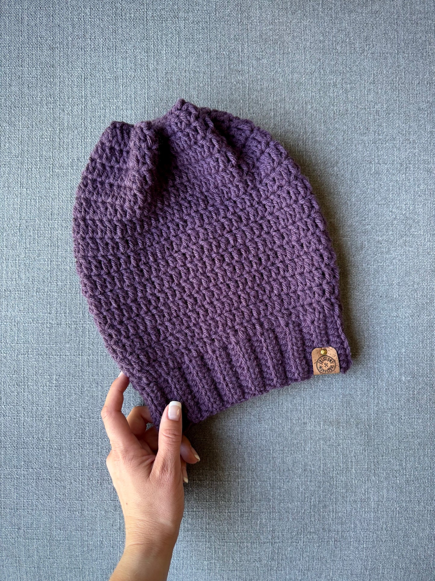 Soft, Thin Wool, Handmade Crochet Beanie - Made to Order