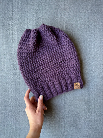 Soft, Thin Wool, Handmade Crochet Beanie - Made to Order