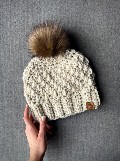 Handmade Crochet Pom-Pom Hat - Choice of Color - Made to Order