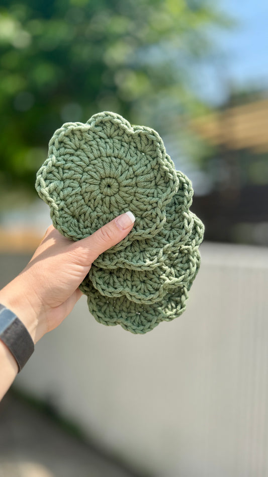 Sous-verres fleurs sauges