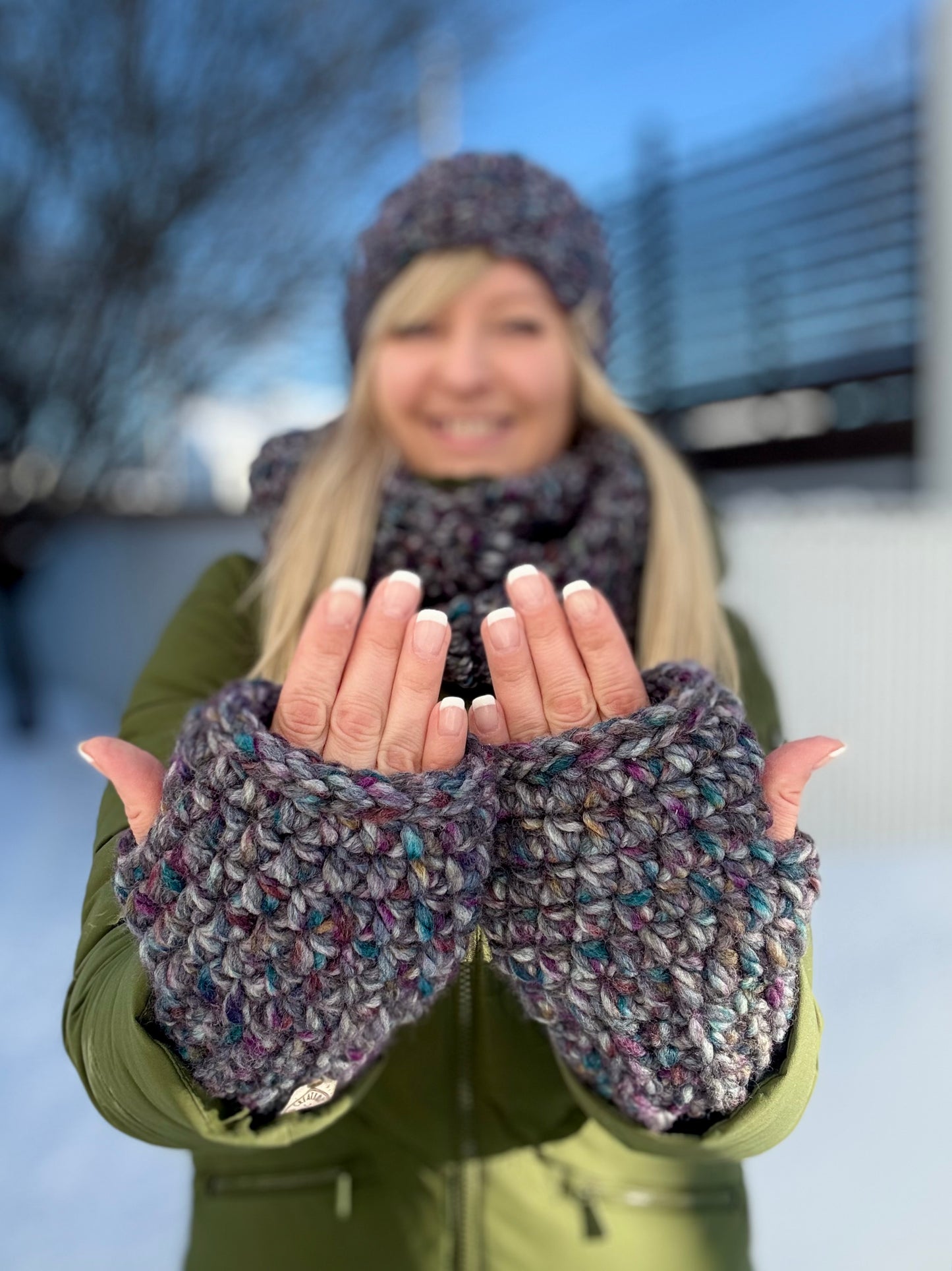 Mitaines Sans Doigts Fait Main au Crochet - Sur commande