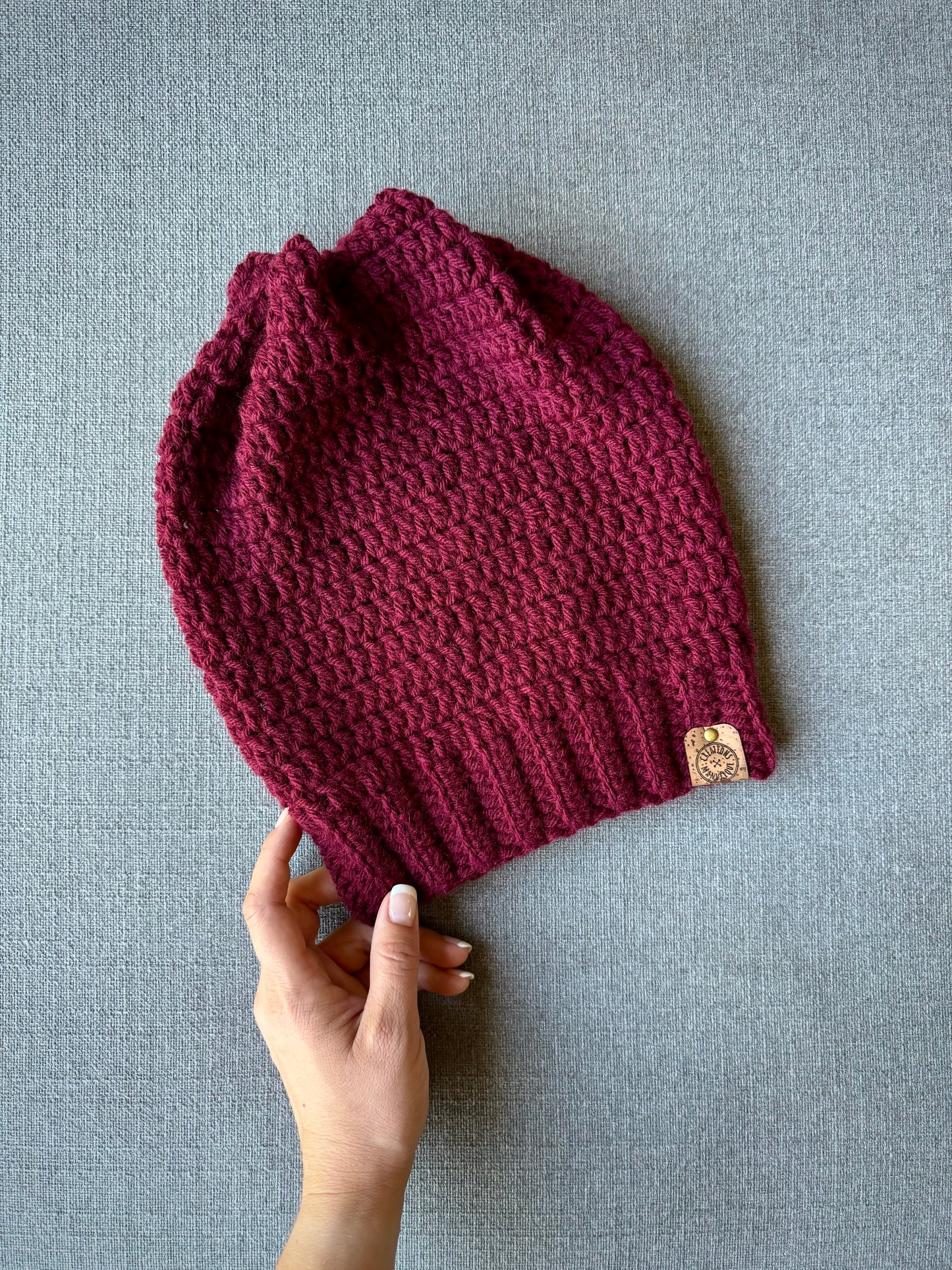 Soft, Thin Wool, Handmade Crochet Beanie - Made to Order