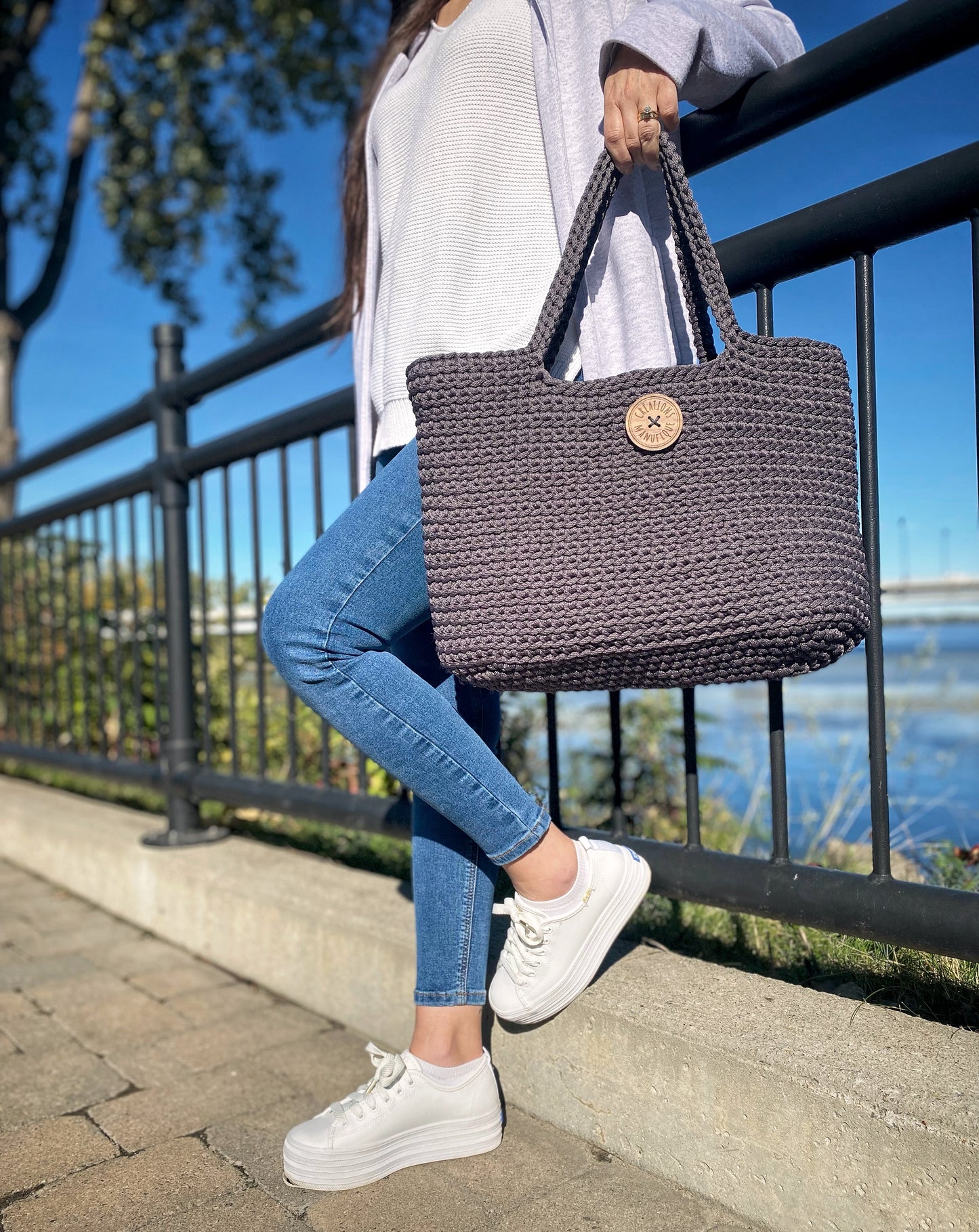 Handmade Crochet Tote Bag - 3 Models Available - Manufic Creations