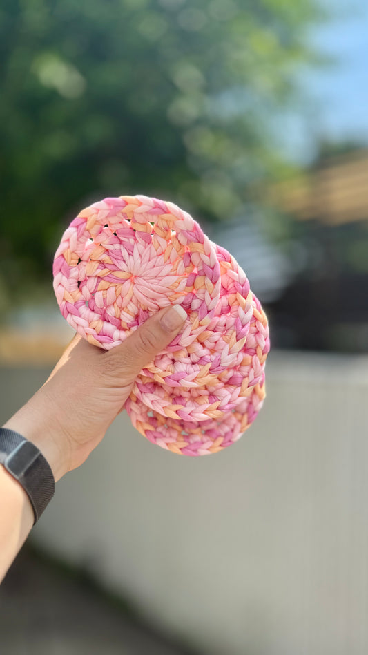 Sous-verres limonade rose