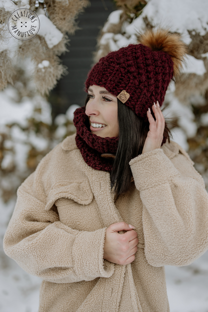 Handmade Crochet Pom-Pom Hat - Choice of Color - Made to Order