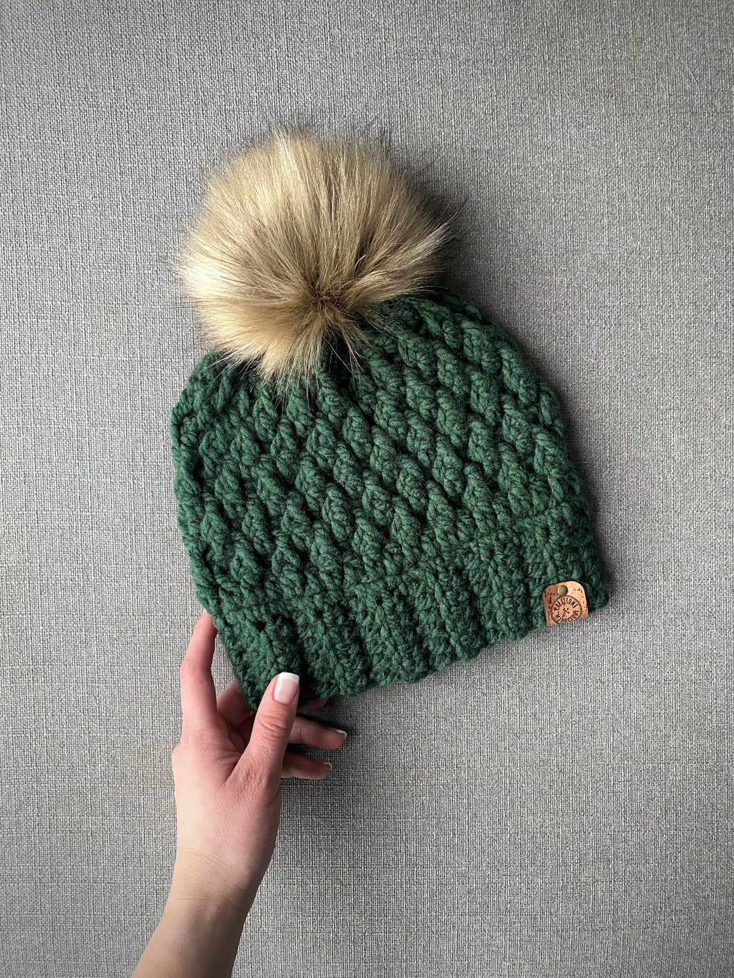 Soft wool-free beanie - Forest green - Ready to go