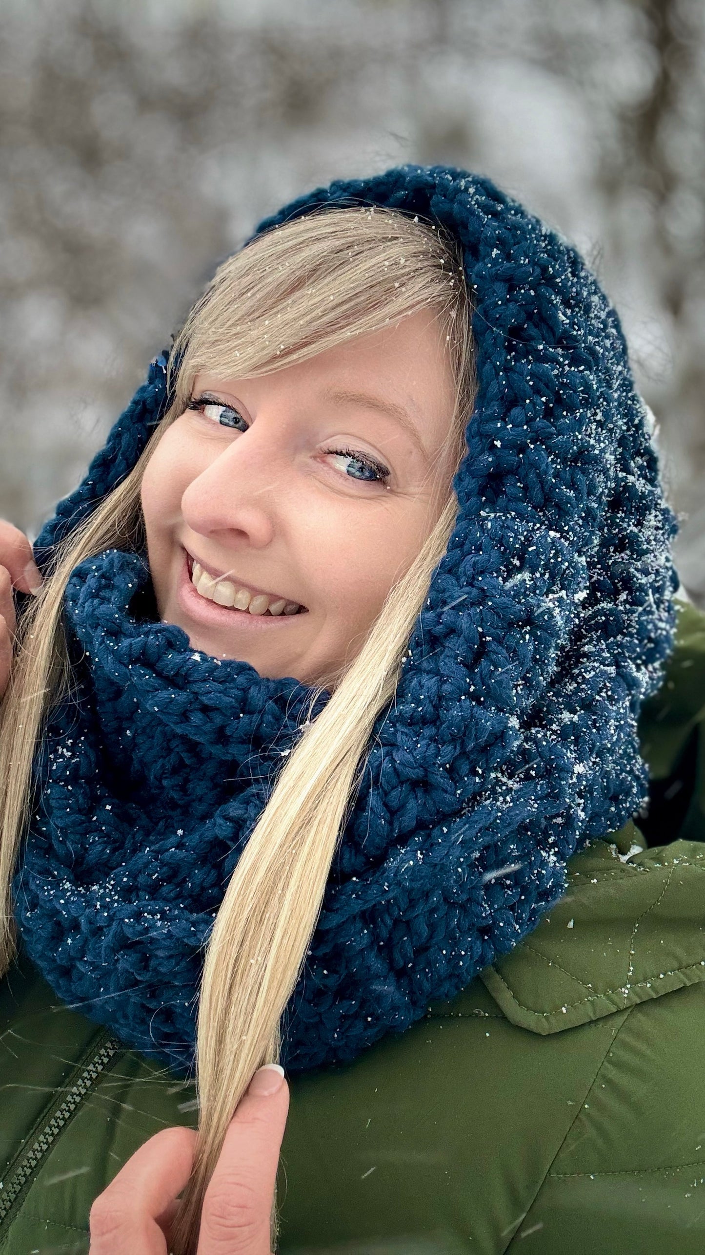 Foulard infini marine - Prêt à partir