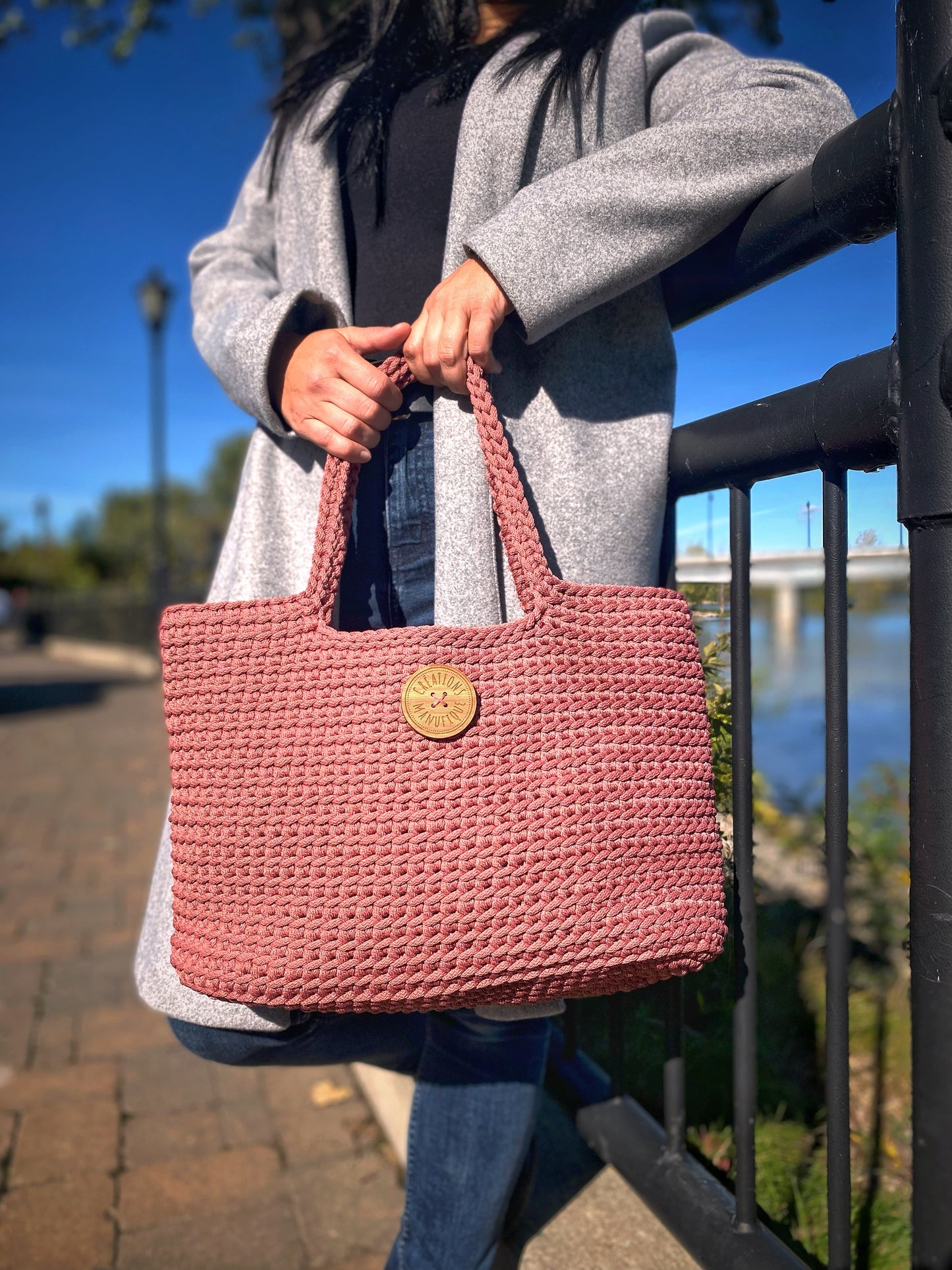 Handmade Crochet Tote Bag - 3 Models Available - Manufic Creations