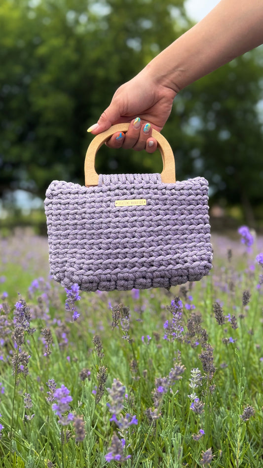 Sac à main Anne 2.0 - Lavande - Fait à la main - BIENTÔT DISPONIBLE