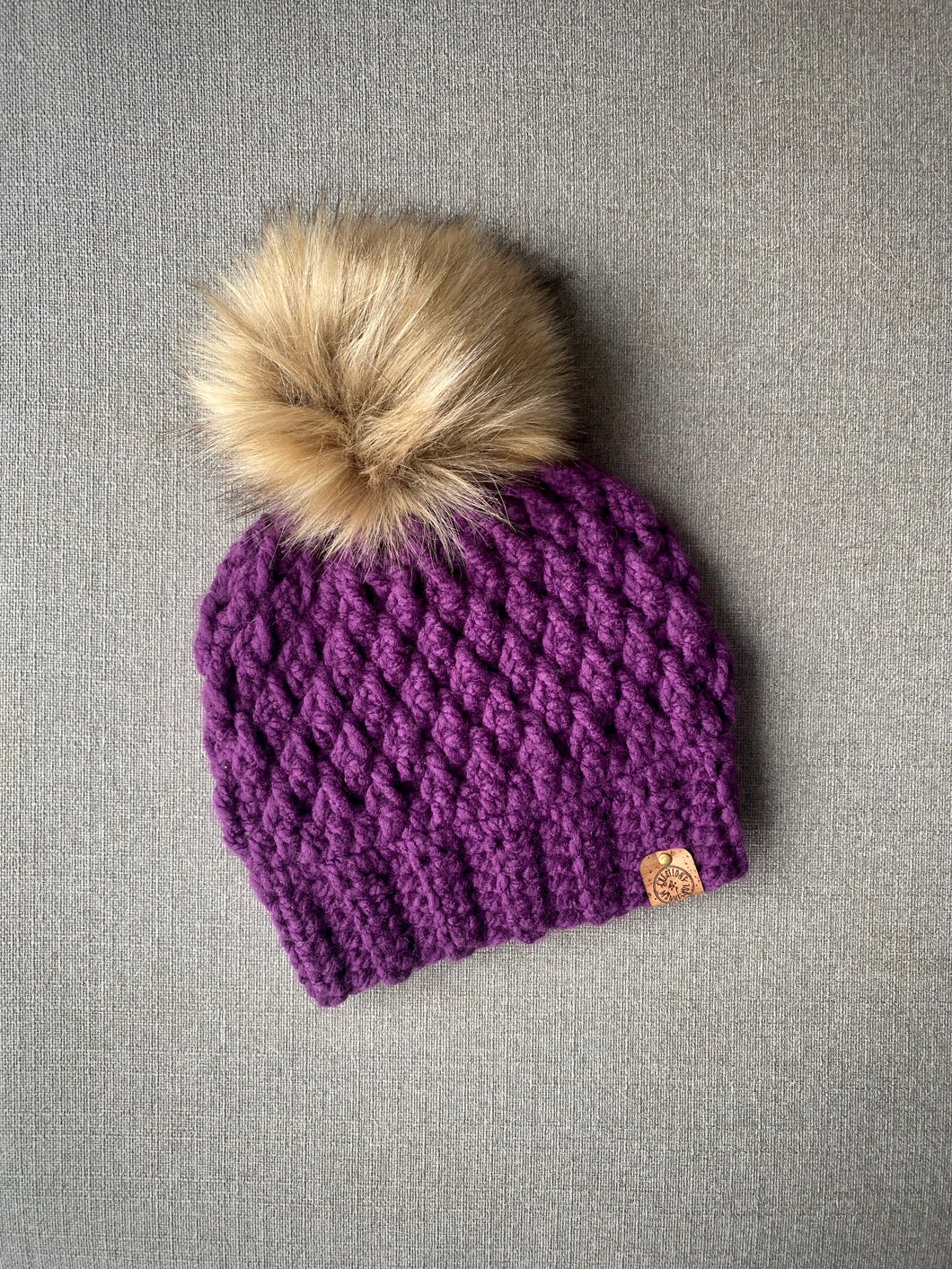 Soft wool-free beanie - Grape purple - Ready to go