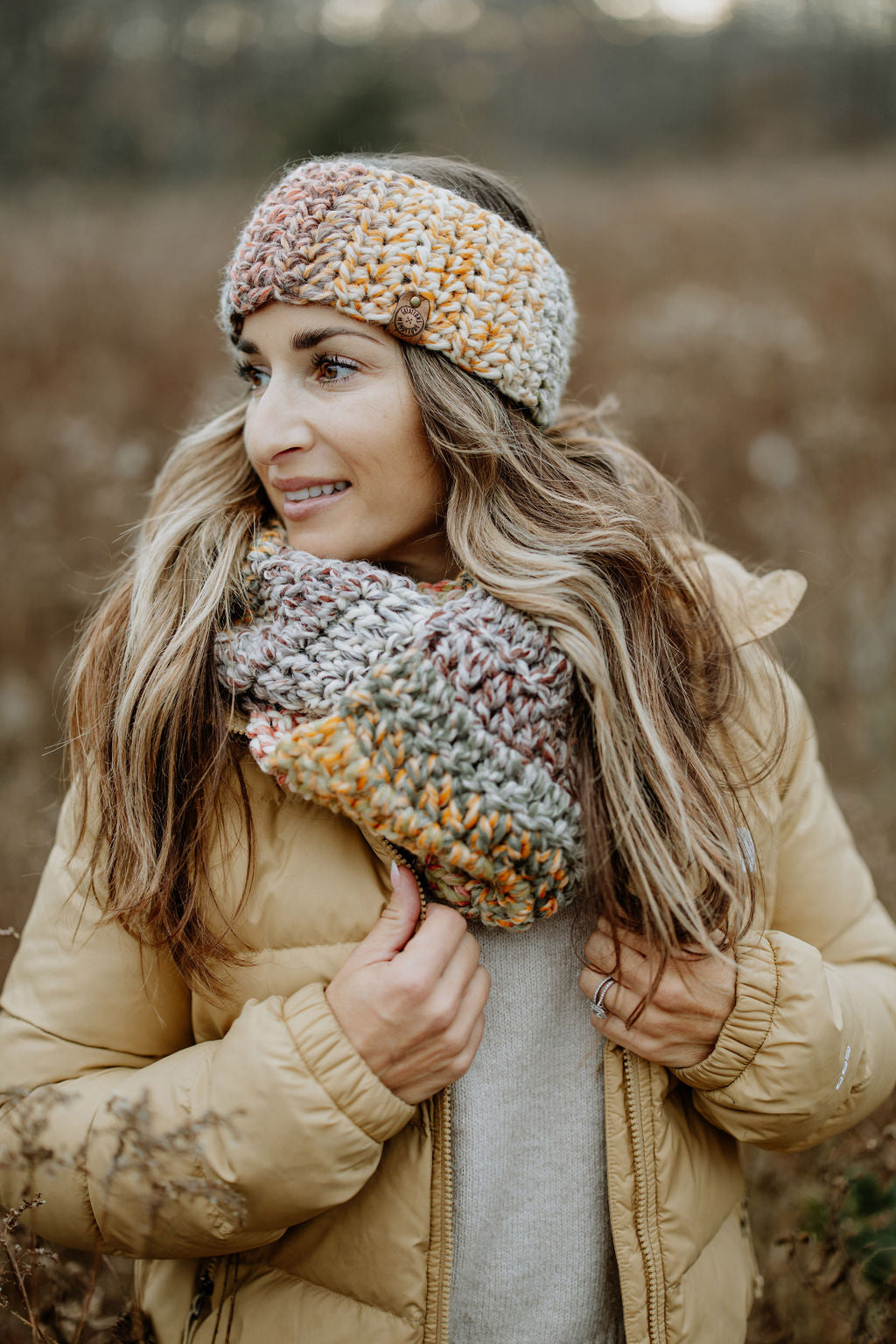 Infinity Scarf - Gingerbread - Ready to Go