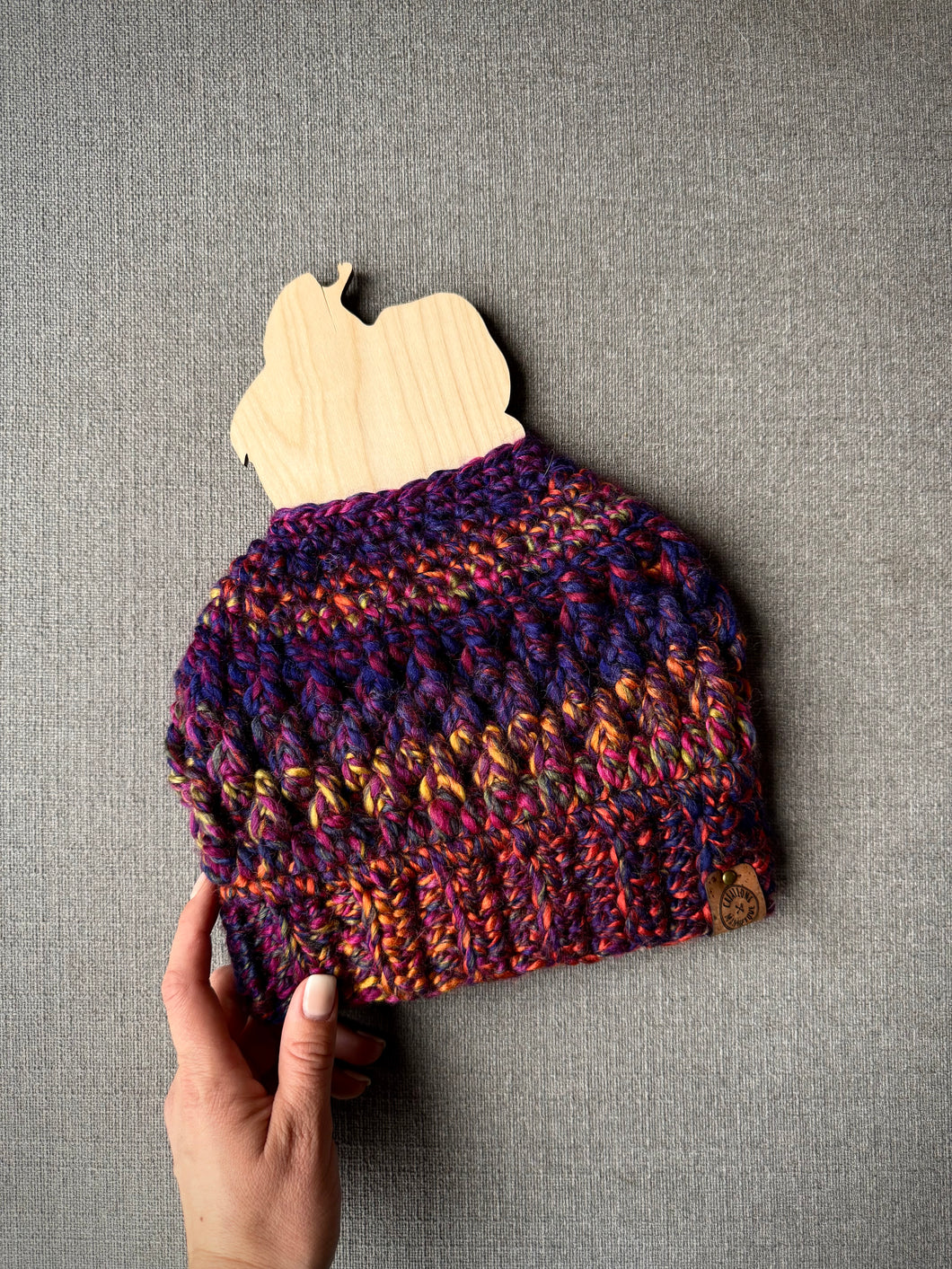 Collection Manhattan - Tuque pour chignon Fruit de la passion - Prêt à partir