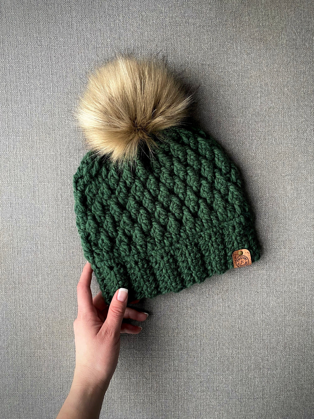 Soft wool-free beanie - Forest green - Ready to go