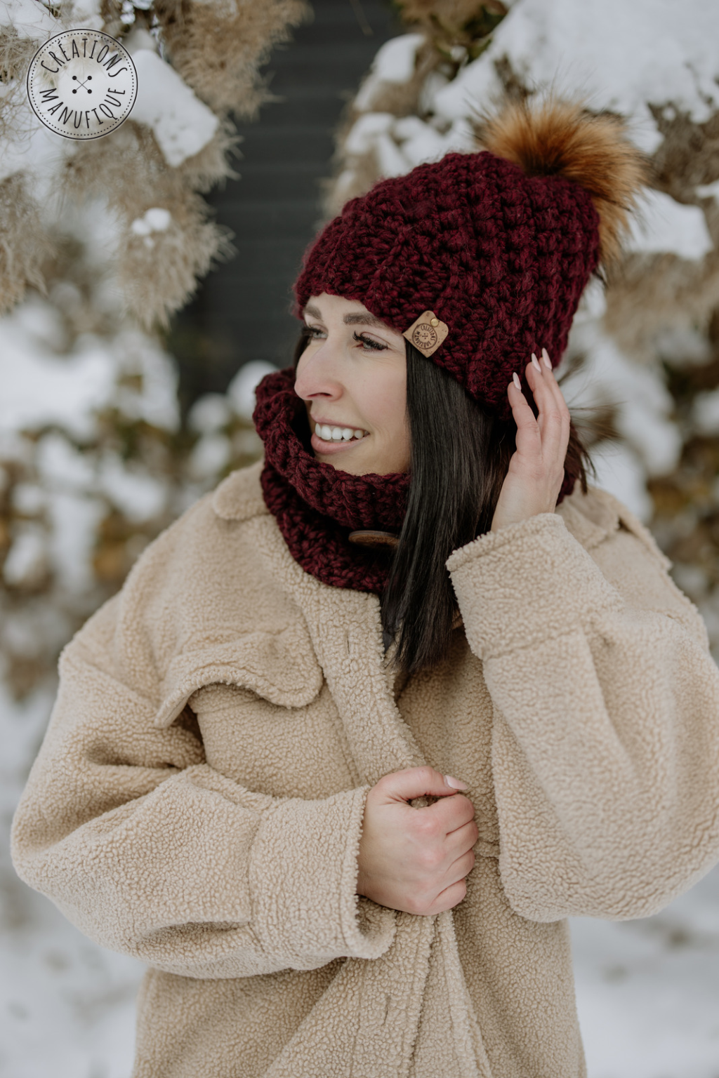 Burgundy beanie - Ready to go