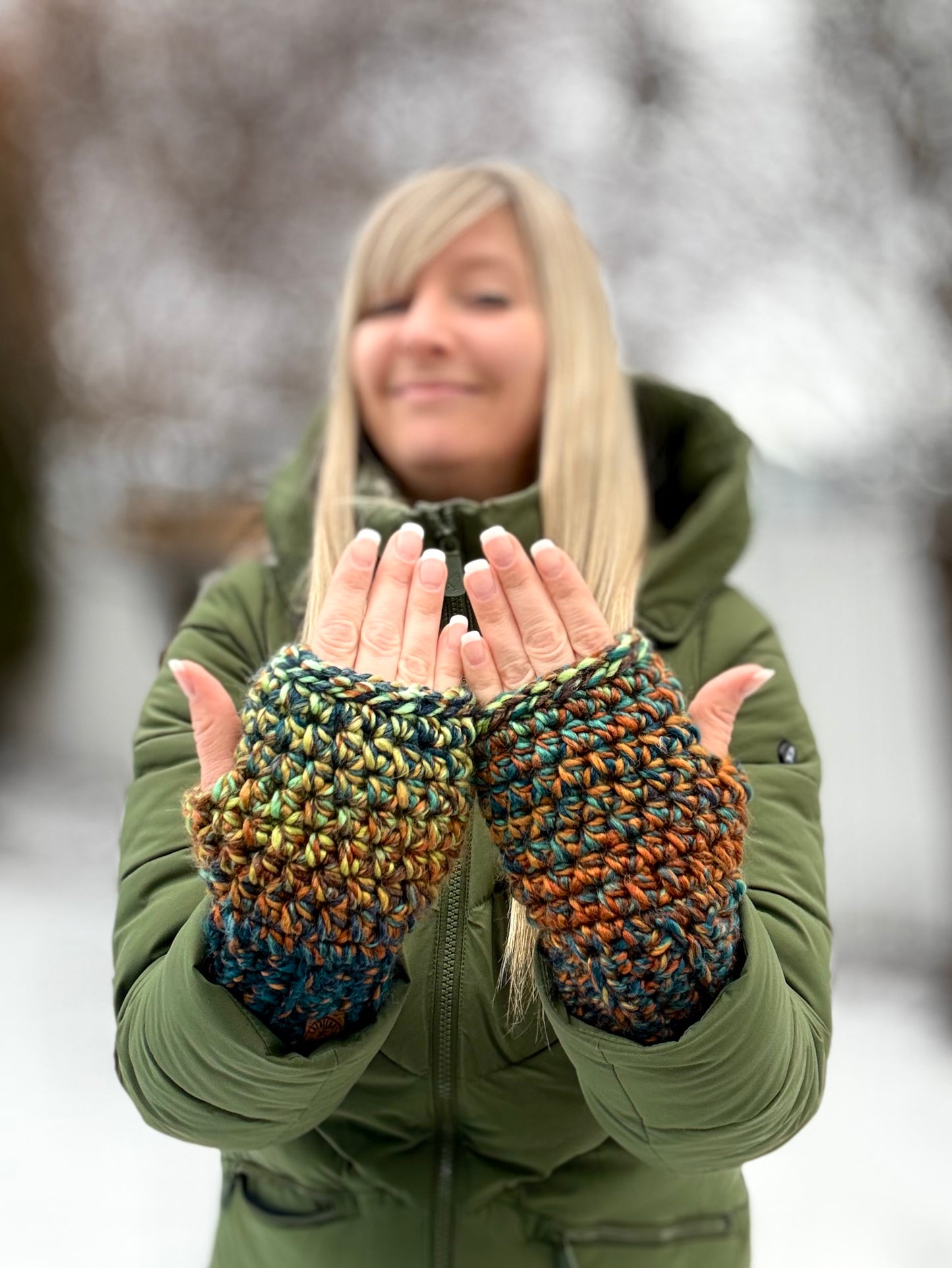 Mitaines Sans Doigts Fait Main au Crochet - Sur commande
