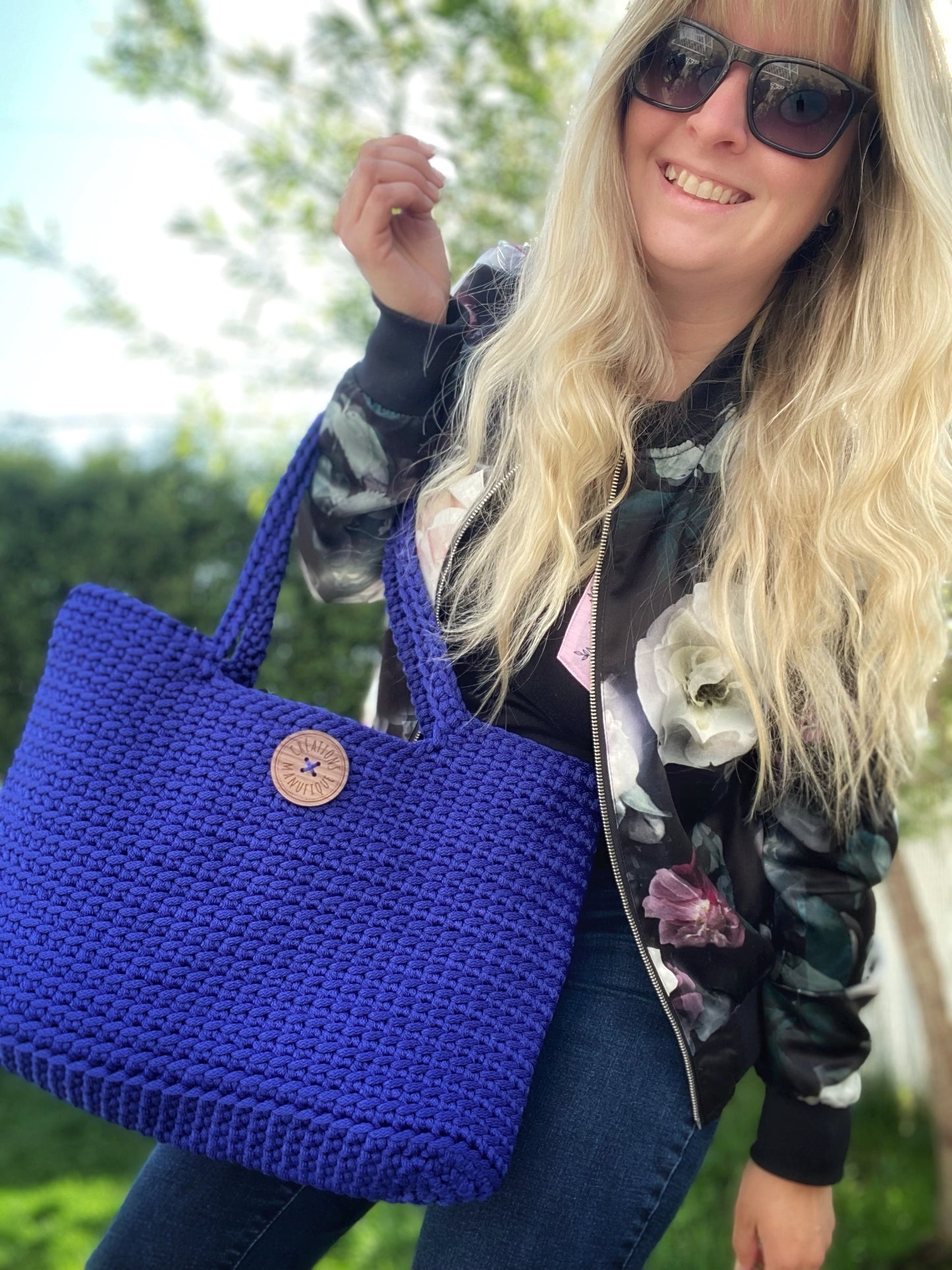 Handmade Crochet Tote Bag - 3 Models Available - Manufic Creations