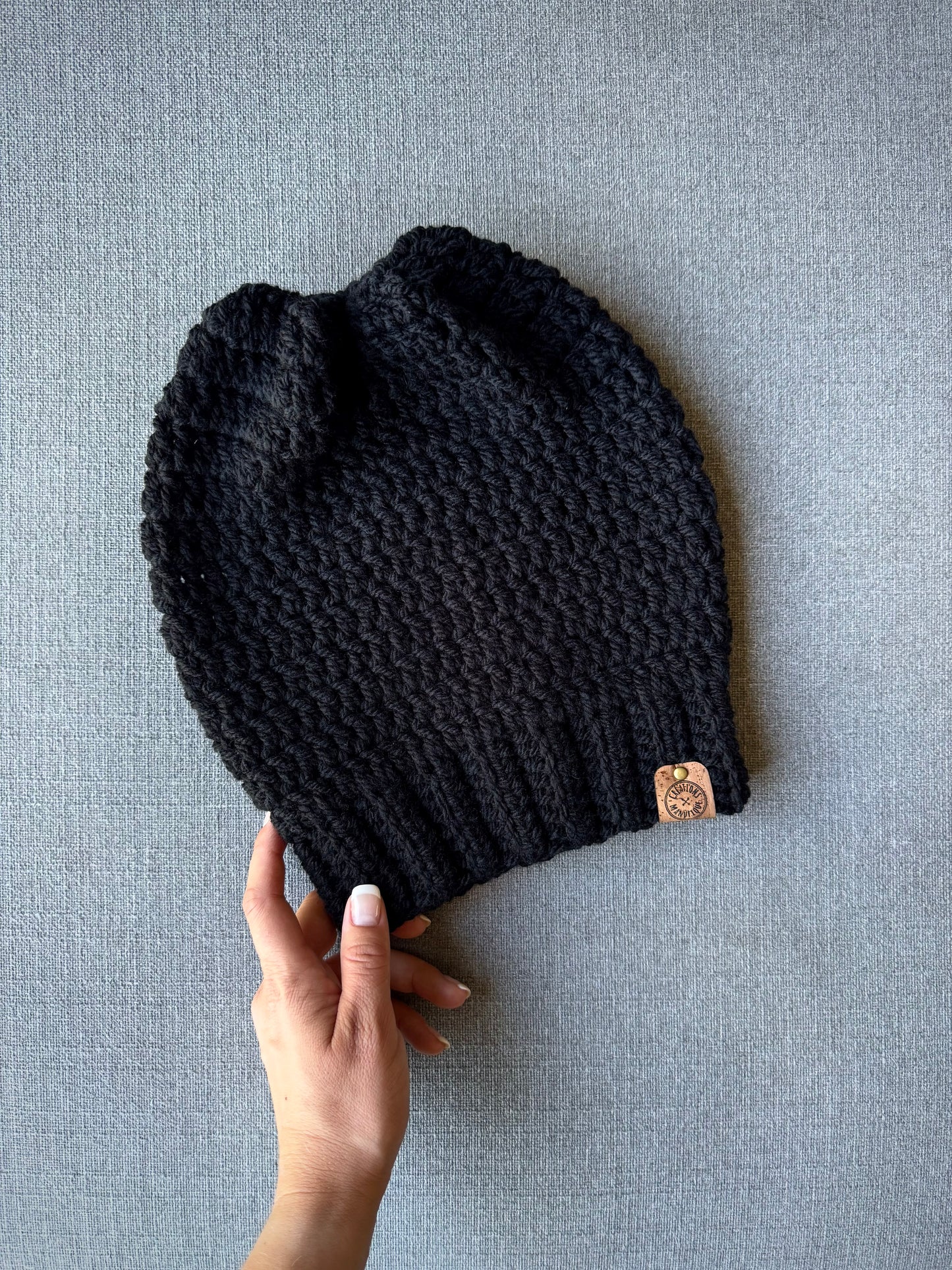 Soft, Thin Wool, Handmade Crochet Beanie - Made to Order