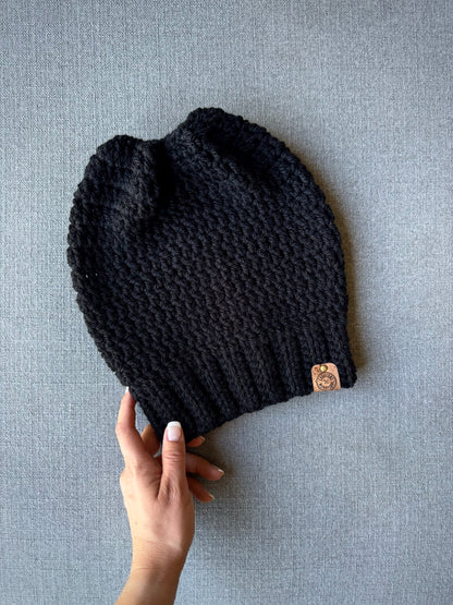 Soft, Thin Wool, Handmade Crochet Beanie - Made to Order