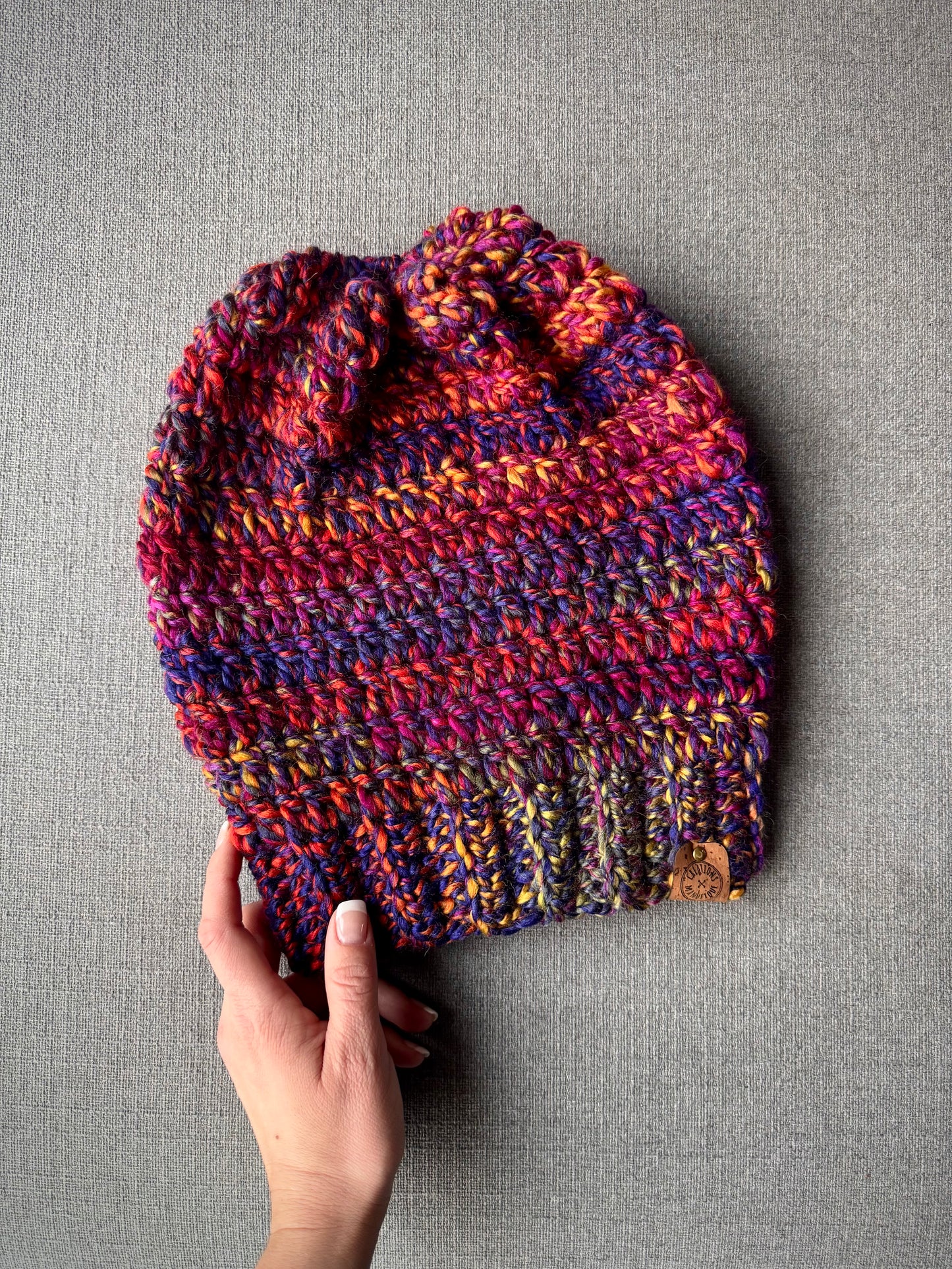 Soft, Thick Wool Handmade Crochet Beanie - Made to Order