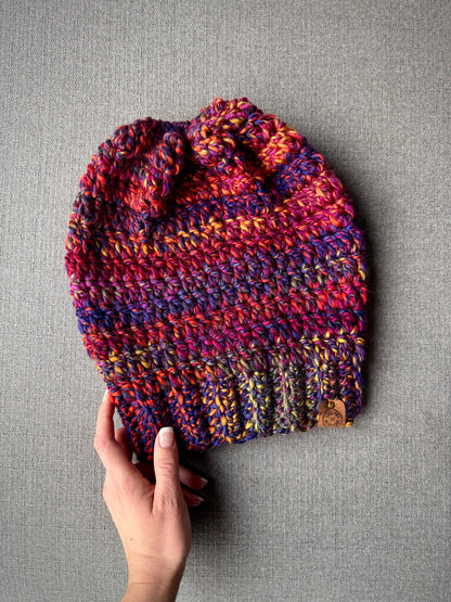 Soft, Thick Wool Handmade Crochet Beanie - Made to Order