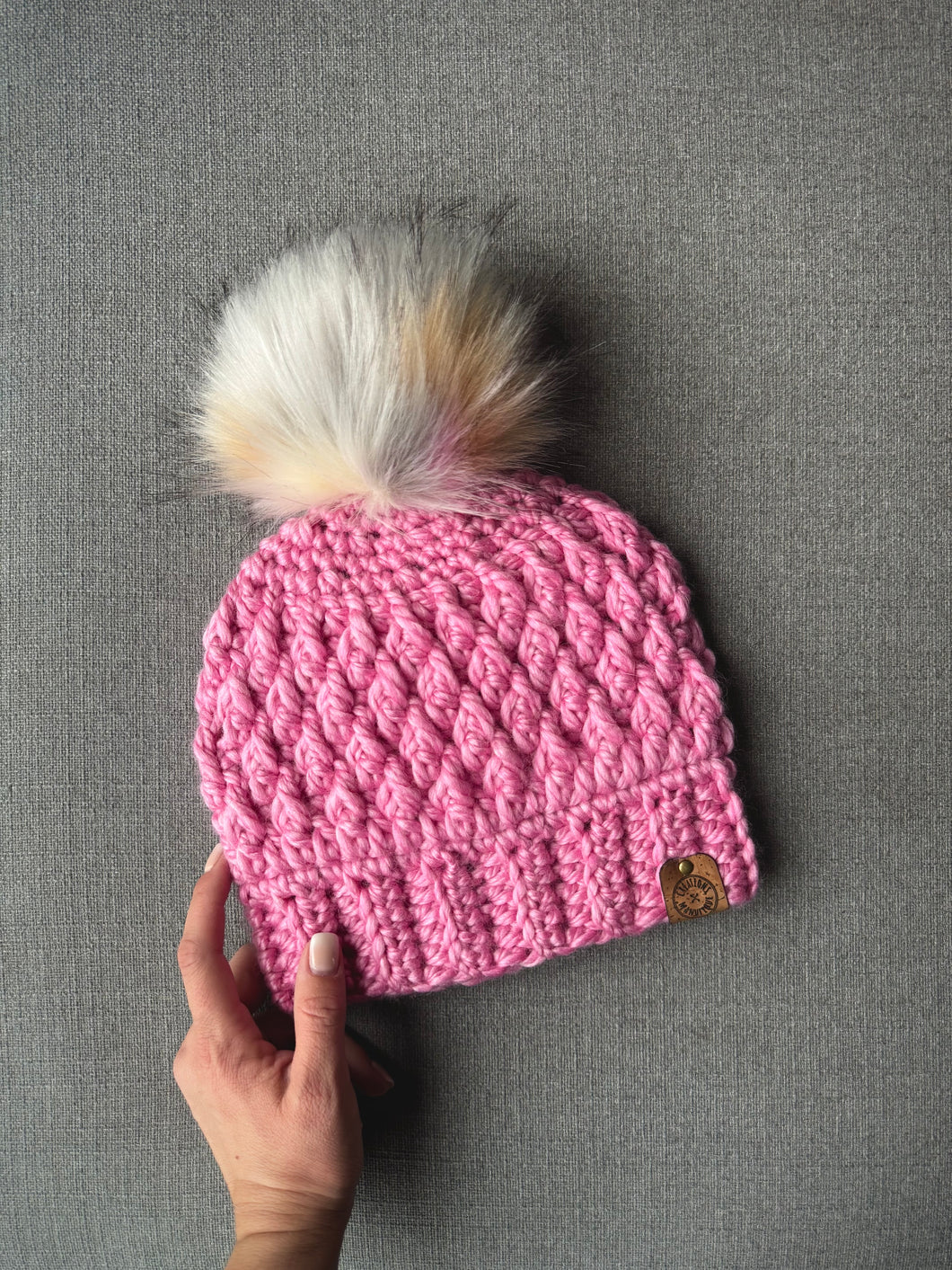 Tuque rose - Prêt à partir