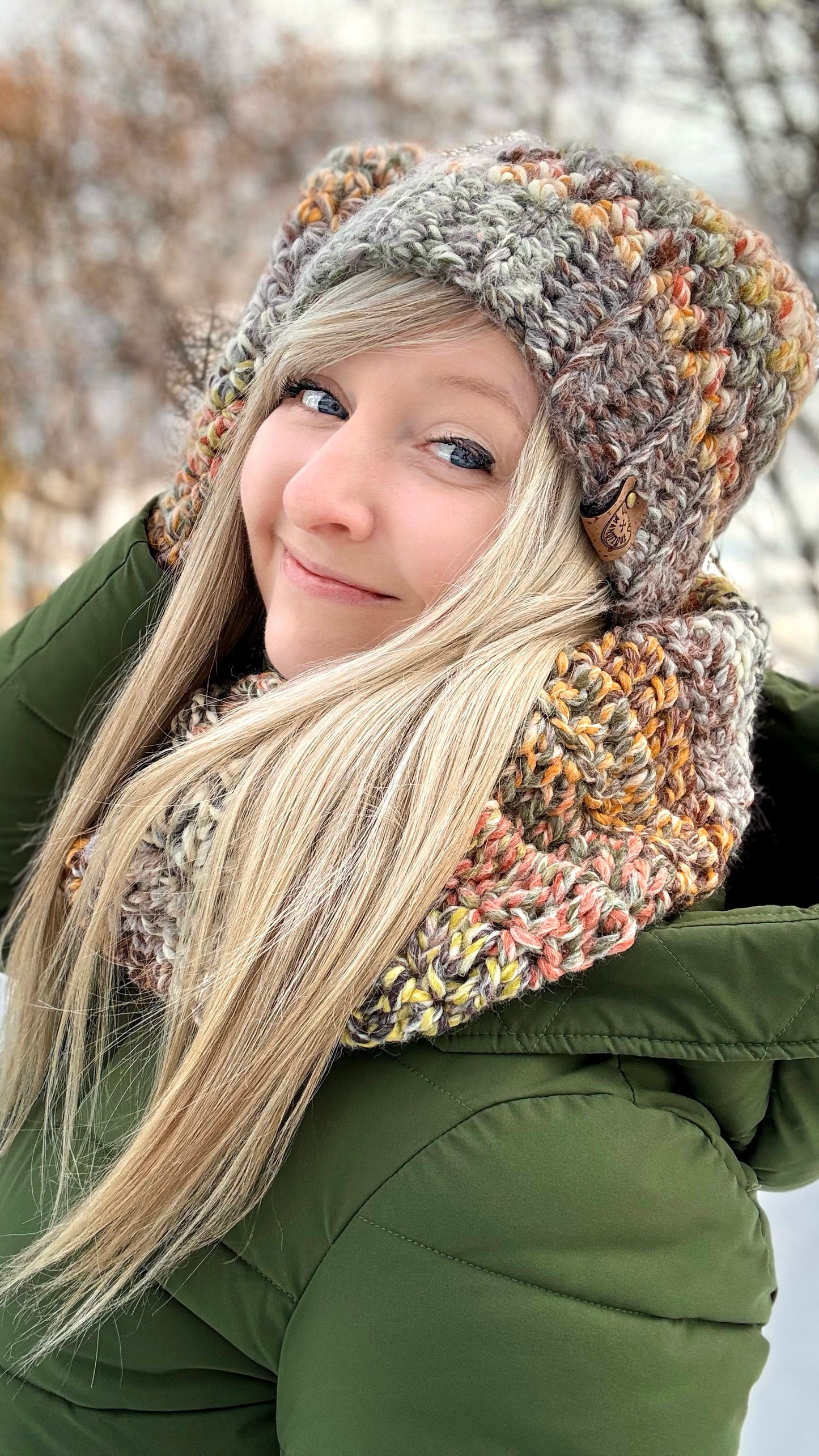 Tuque à Pompon Fait Main au Crochet - Couleur au choix - Sur commande