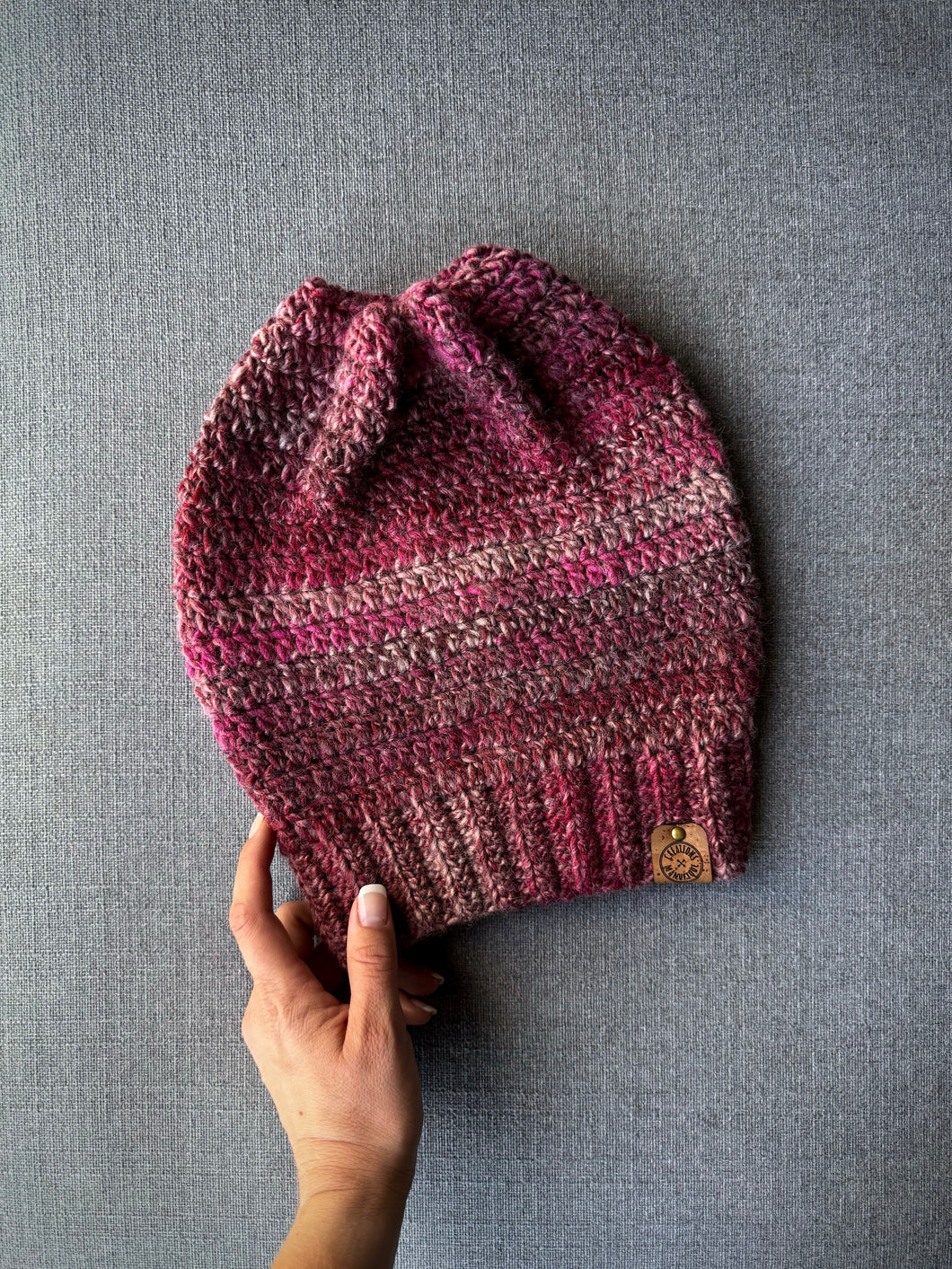 Tuque molle (beanie) mince - Canneberge givrée - Prêt à partir