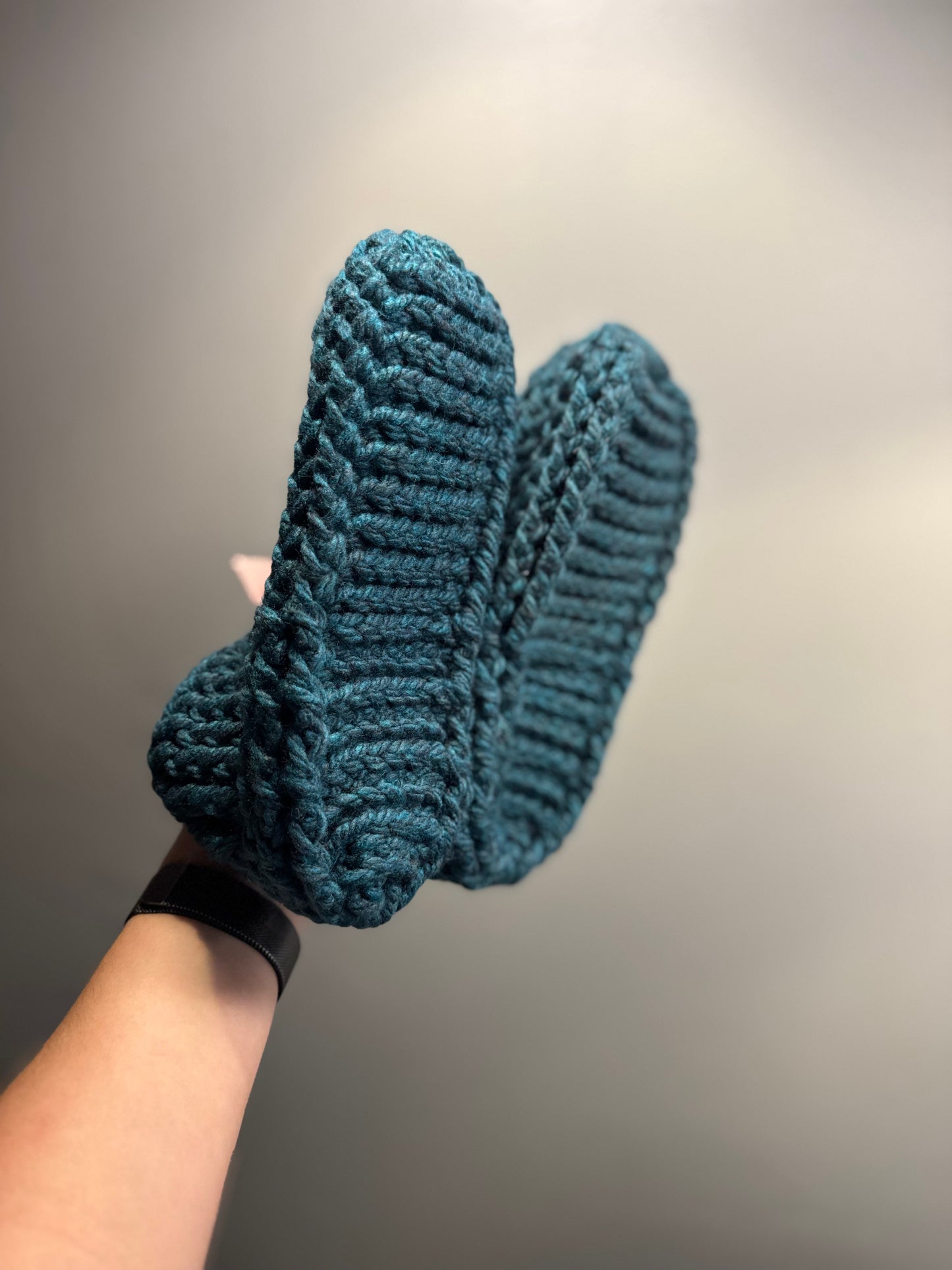 Pantoufles Fait au Crochet à la Main - Artisanales Québécoises