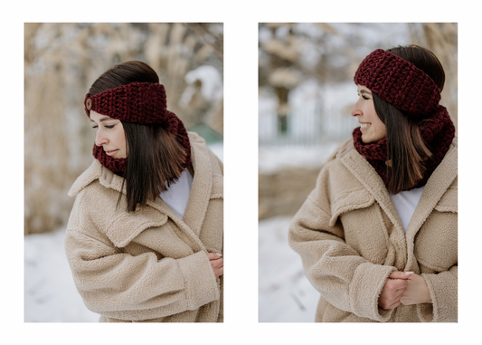 Bandeau 2 en 1 (épais) Rouge - Prêt à partir