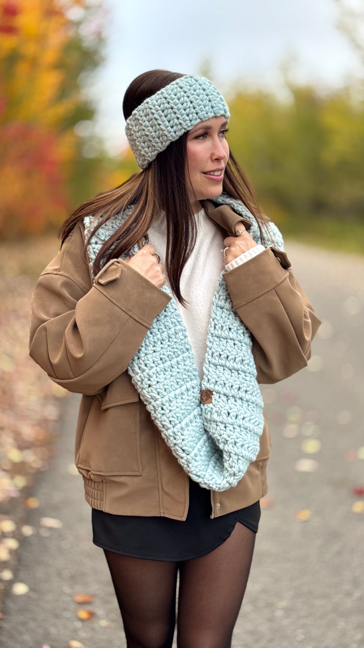 Foulard infini - Sky - Prêt à partir