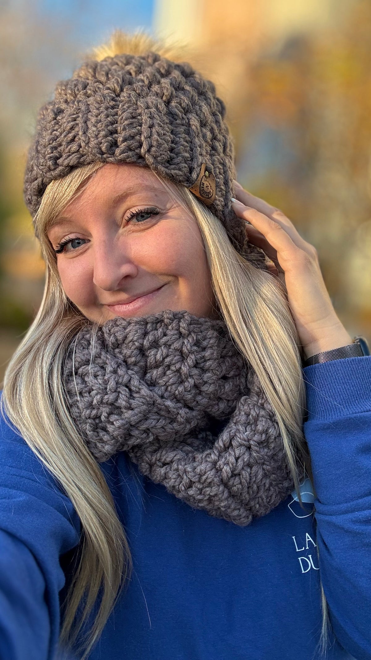 Foulard infini - Cacao - Prêt à partir